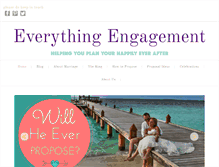 Tablet Screenshot of everythingengagement.com